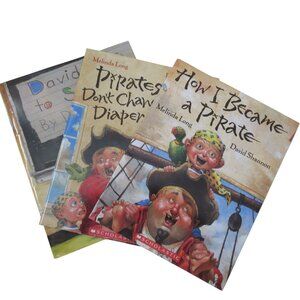 Lot of 3 David Shannon Children's PB Books - How I became a Pirate ... more
